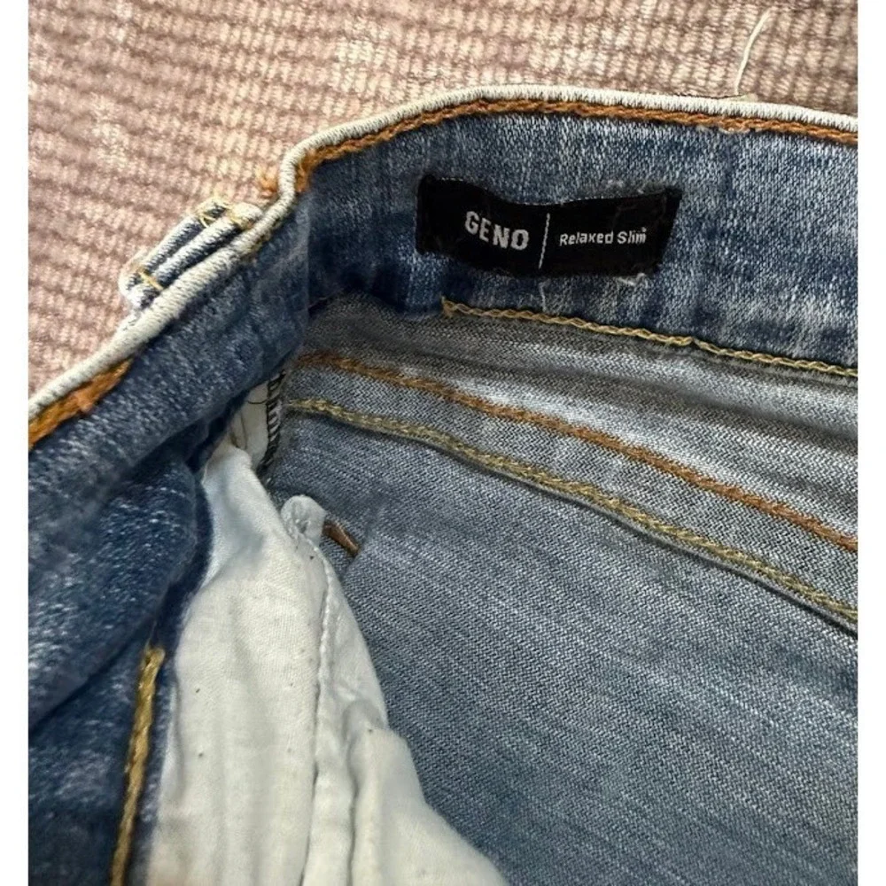True‎ Religion Geno Relaxed Slim Light Wash Blue Denim Jeans Mens 32x28
